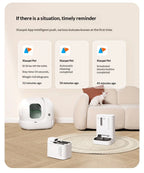 Extra Large Self-Cleaning Cat Litter Box, Enclosed Smart Toilet with Odor Control for Indoor Cats, Pet Furniture