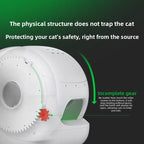 Extra Large Self-Cleaning Cat Litter Box, Enclosed Smart Toilet with Odor Control for Indoor Cats, Pet Furniture