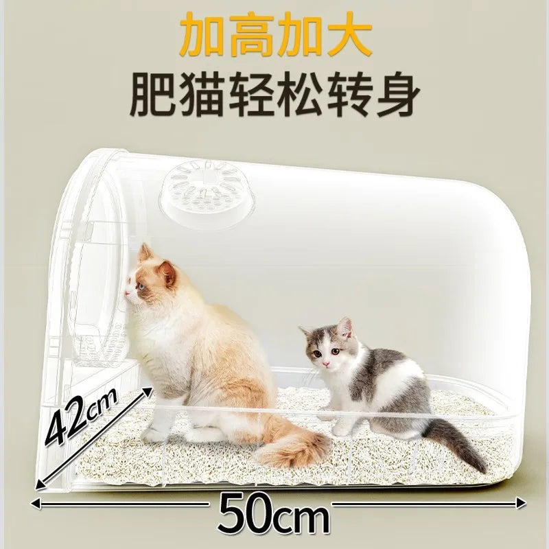Cat Litter Box Extra Large Fully Enclosed Oversized To Reduce Splash Cat Toilet rabbit litter box cat litter drawer