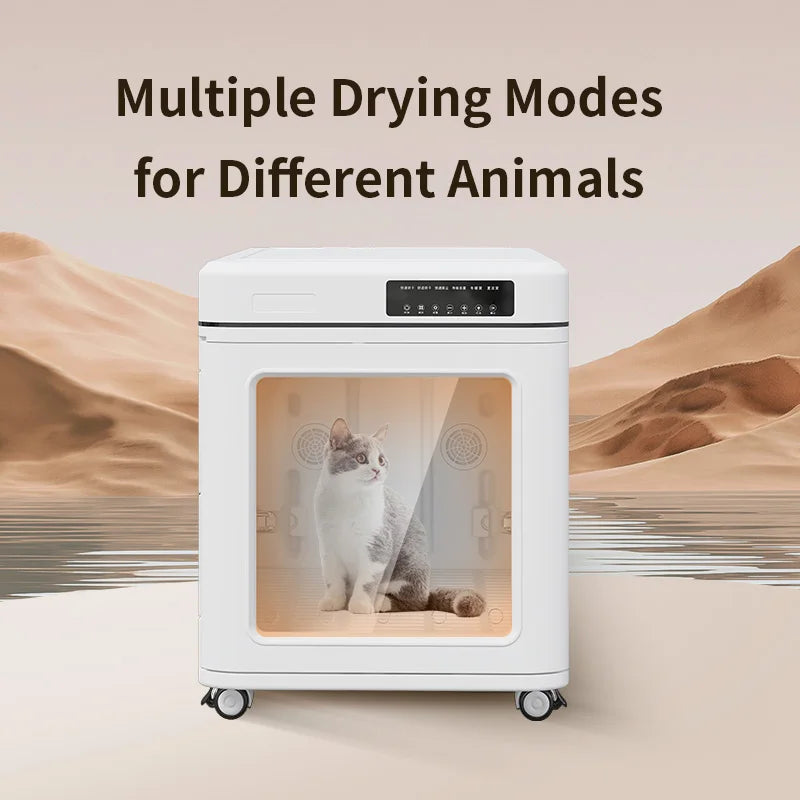 STLFLarge 100L Professional Smart Eco-Friendly Pet Hair Drying Box Fast Silent Dryer for Multi-Pet Dog Groomer Easy Use Bathroom