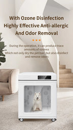 STLFLarge 100L Professional Smart Eco-Friendly Pet Hair Drying Box Fast Silent Dryer for Multi-Pet Dog Groomer Easy Use Bathroom