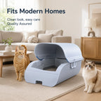 Cleaning Cat Litter Box for Automatic Odor Removal Sterilization Semi Enclosed