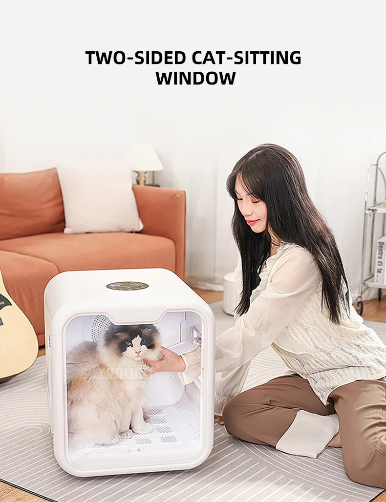 Automatic Quiet Large Capacity Drying Box,Pet Drying Box, Intelligent Hair Dryer,  Dog Cat Universal Dryer