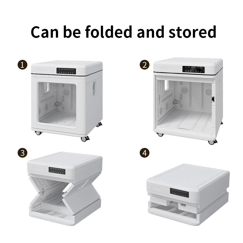 STLFLarge 100L Professional Smart Eco-Friendly Pet Hair Drying Box Fast Silent Dryer for Multi-Pet Dog Groomer Easy Use Bathroom