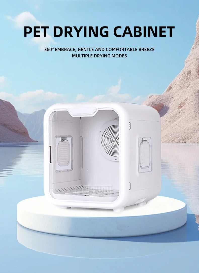 Automatic Quiet Large Capacity Drying Box,Pet Drying Box, Intelligent Hair Dryer,  Dog Cat Universal Dryer